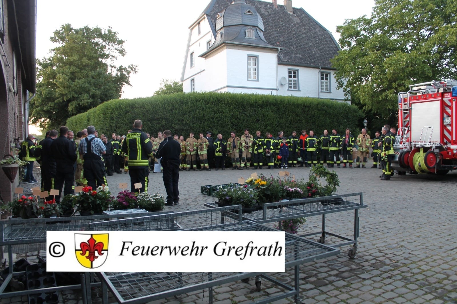 Übung im Oedter Auffeld am Freitag Abend.